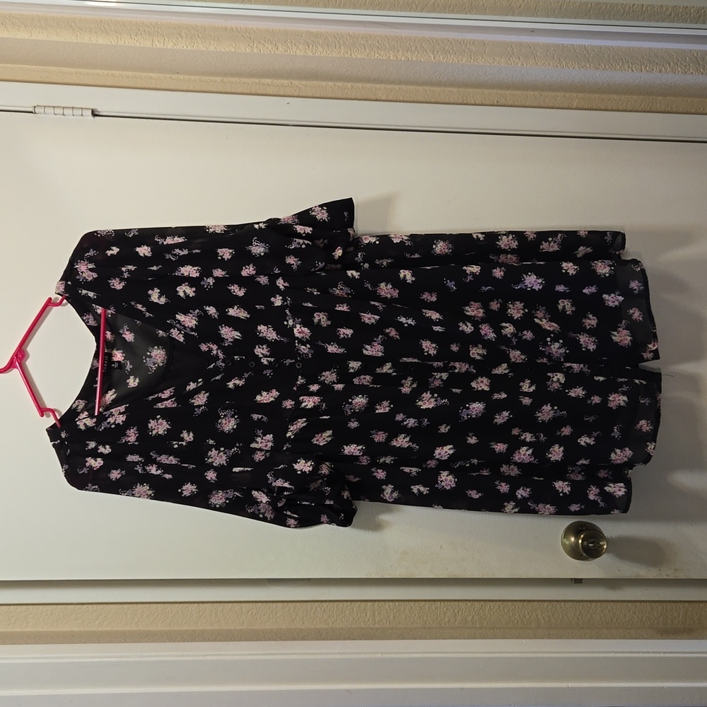 Torrid Button Down Floral Dress